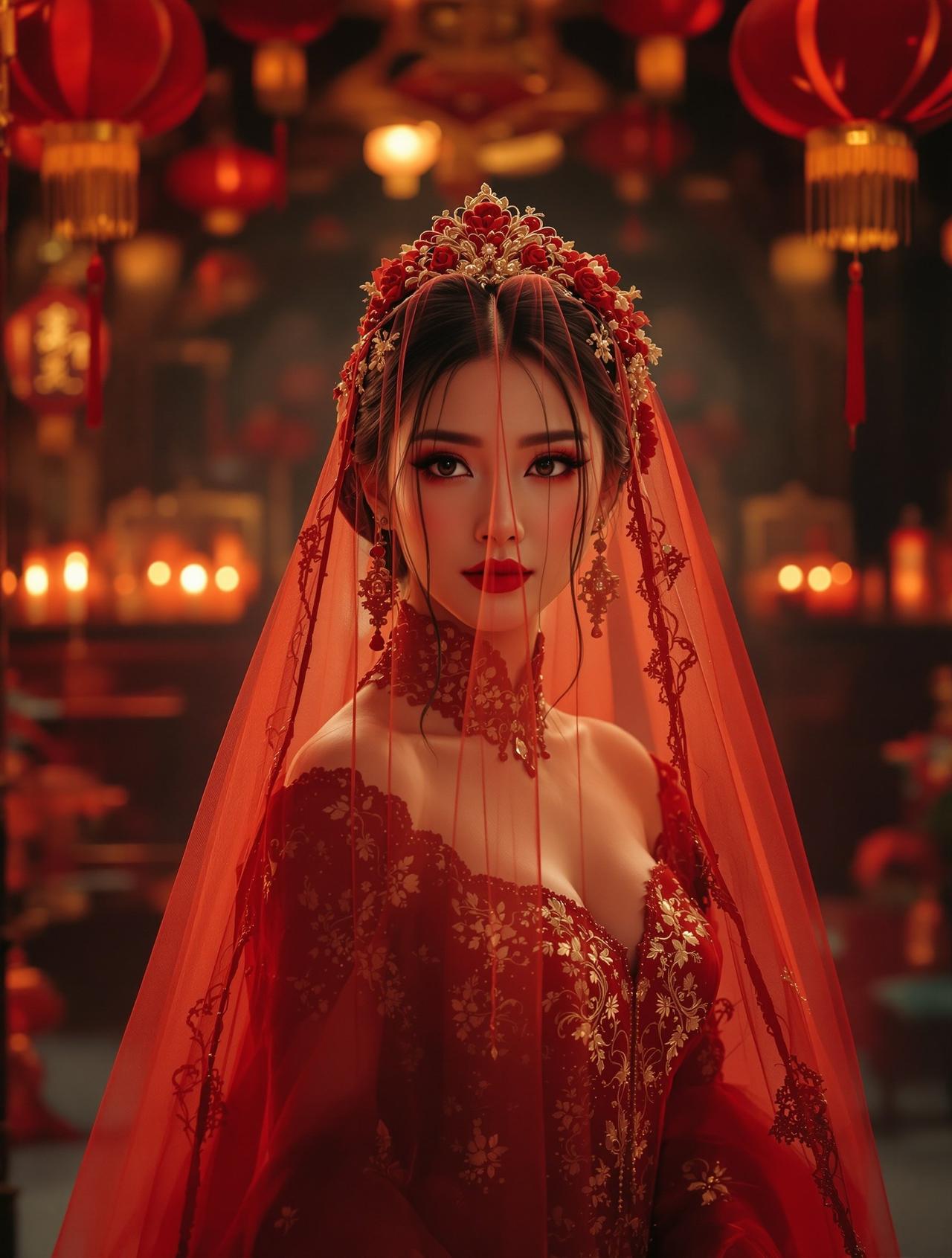 星芽短剧《替嫁新娘是大佬》- 先婚后爱题材短剧封面